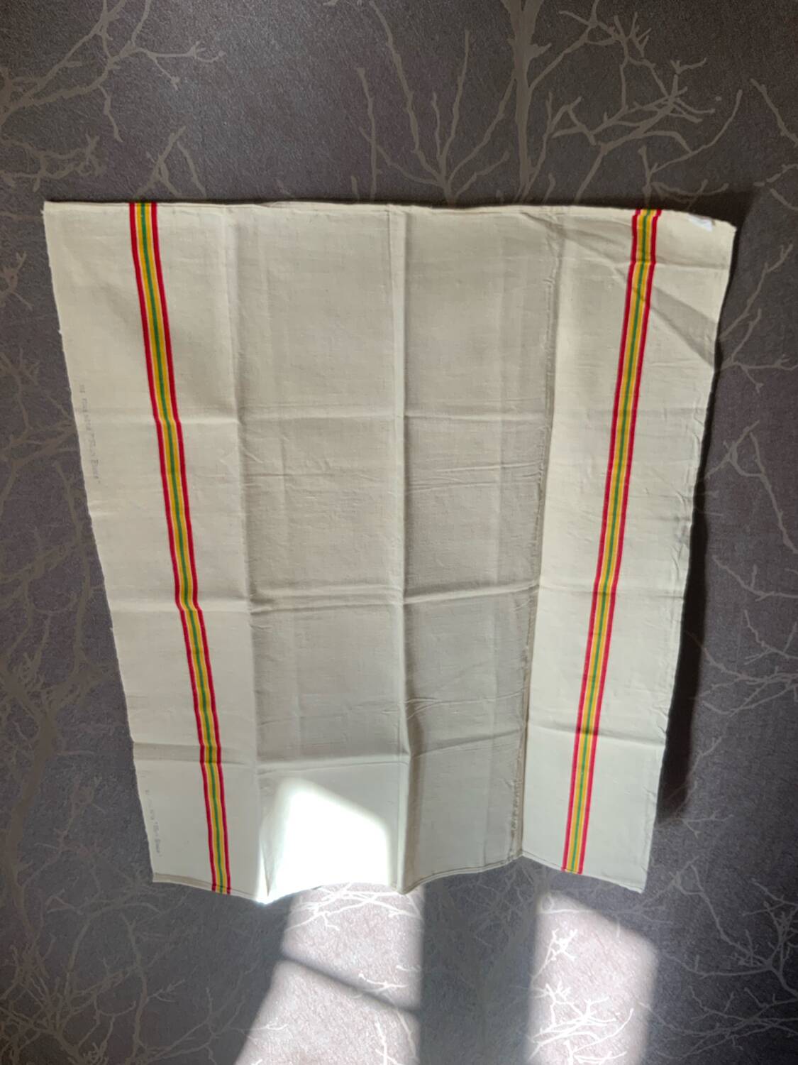 Duo of new mixed tea towels in linen and cotton, XL