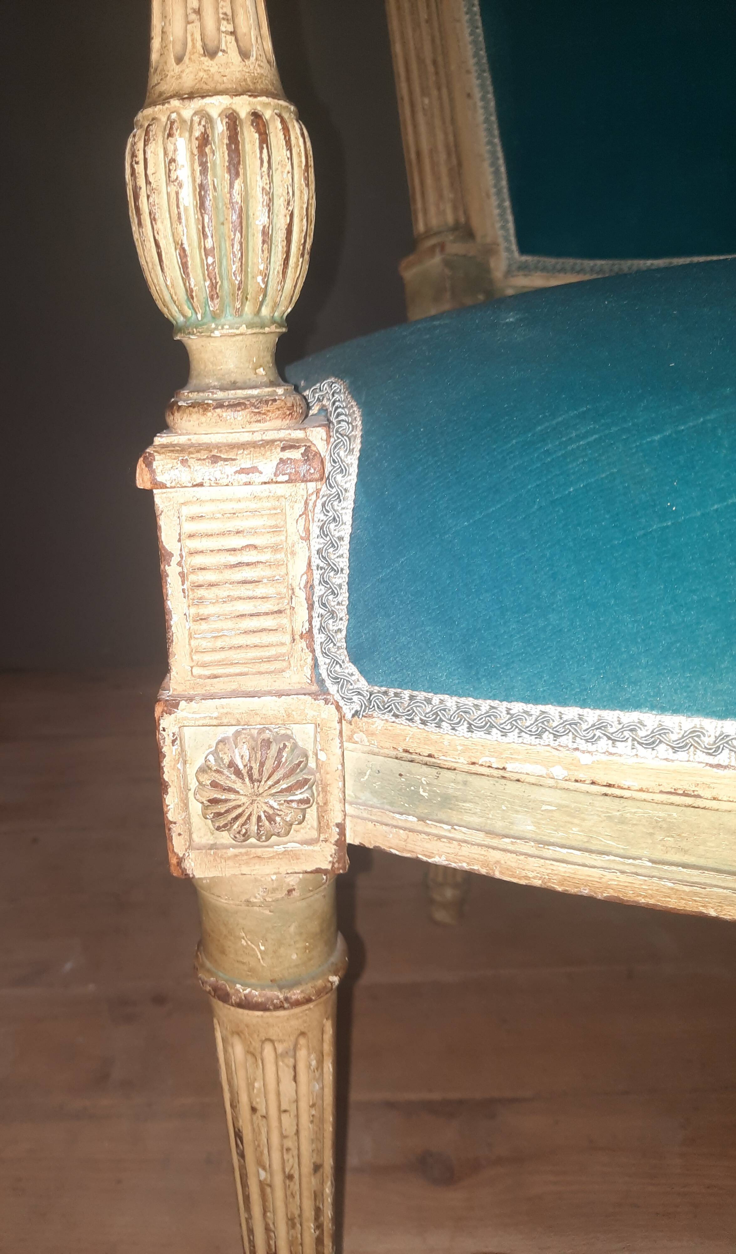 Pair of Directoire armchairs