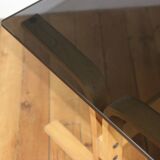 Vintage Scandinavian glass coffee table 1960 Ingmar Relling