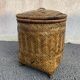 Basket with lided bamboo from Asia