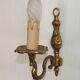 French Bronze Single Wall Sconce  Mid Century Single Light Fixture 5412