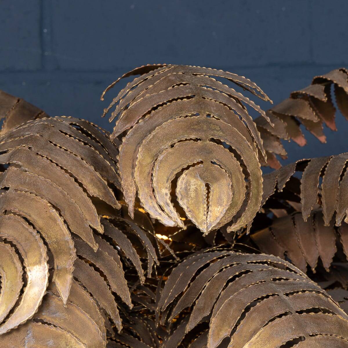 Lampadaire en palmier francaise du xxe siecle, christian techoueyres pour maison jansen