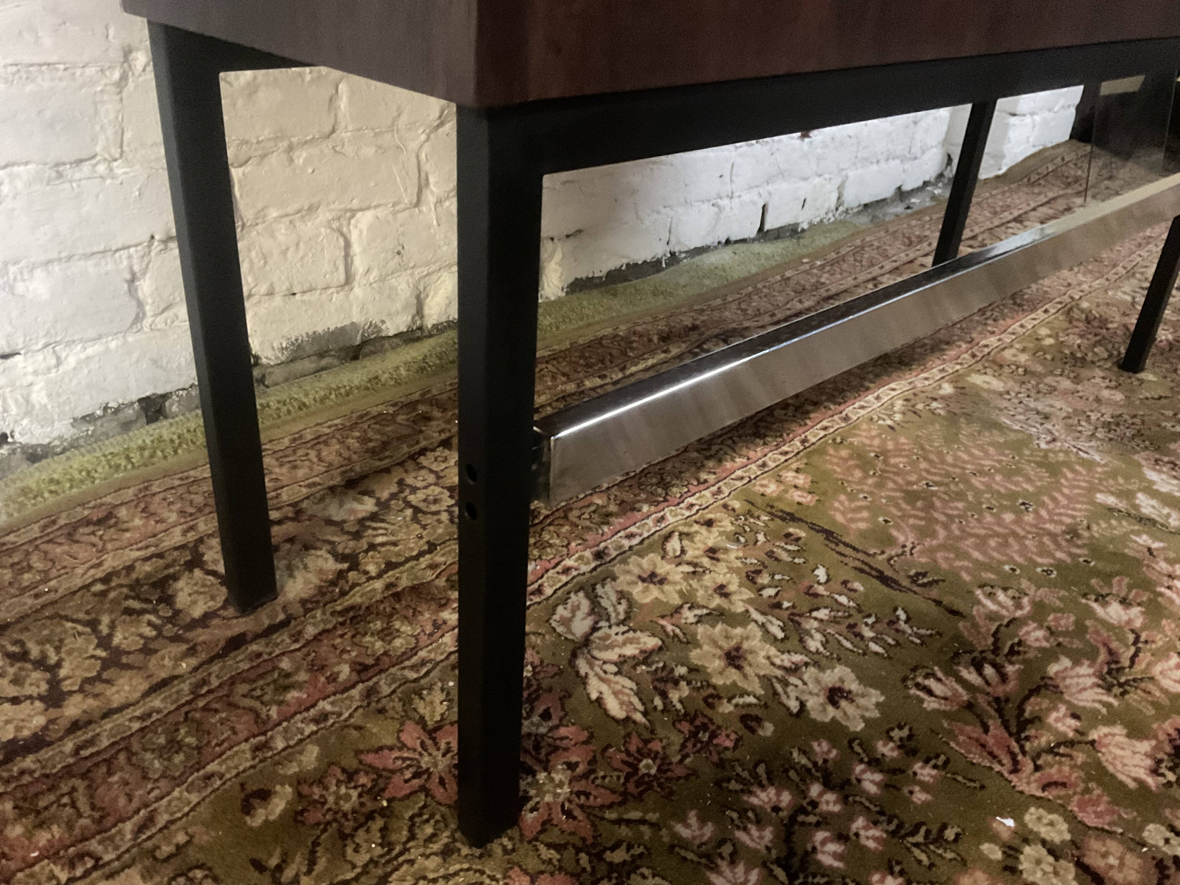 Vintage rosewood bar by Metalform from the 60s