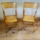 Pair of vintage folding chairs
