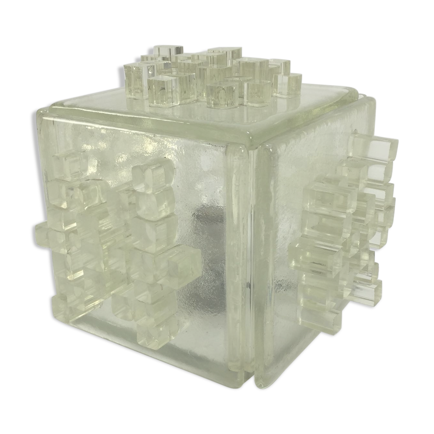 Italian Crystal "Apis" Table Lamp from Poliarte, 1960s