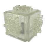 Italian Crystal "Apis" Table Lamp from Poliarte, 1960s