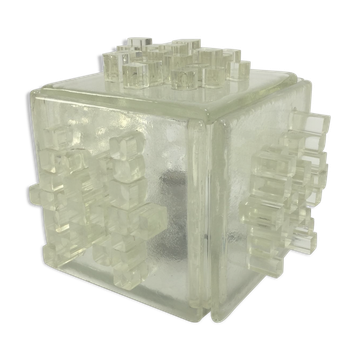 Italian Crystal "Apis" Table Lamp from Poliarte, 1960s