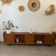 Vintage low oak sideboard (shallow)