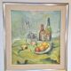 Wolfgang Heinz Unger, Colorful Still Life, 1971, Oil Painting, Framed