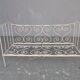 Bed in wrought iron of time end XIX painted white