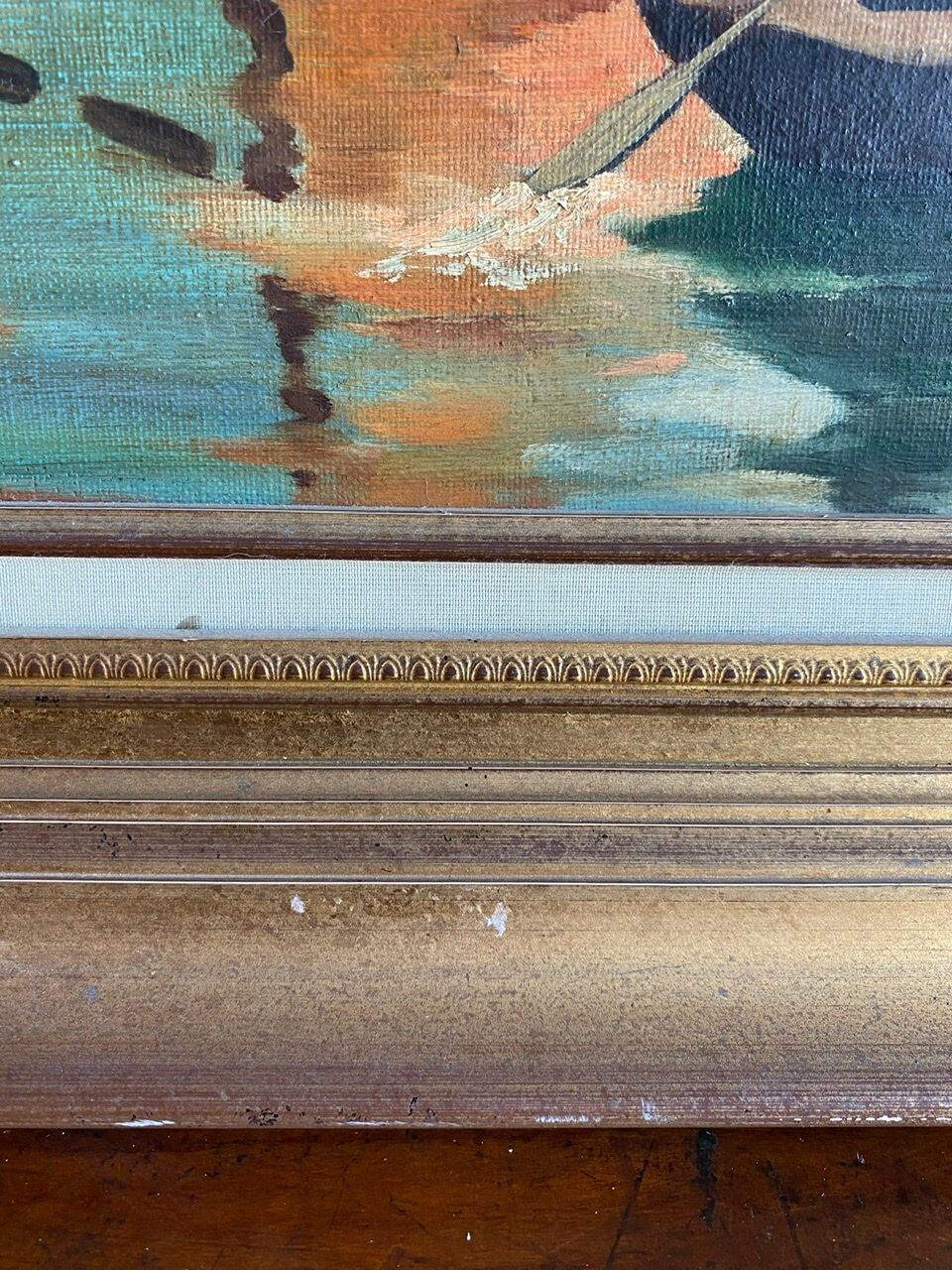 Old painting, Marine , signed 50/60s