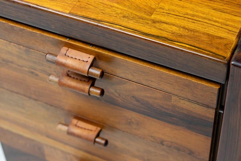 Rare large jacaranda executive desk by Jorge Zalszupin, L’Atelier São Paulo 1960
