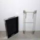 Maison Jansen Style Lucite Faux Bamboo and Chrome Tray Table 1970s