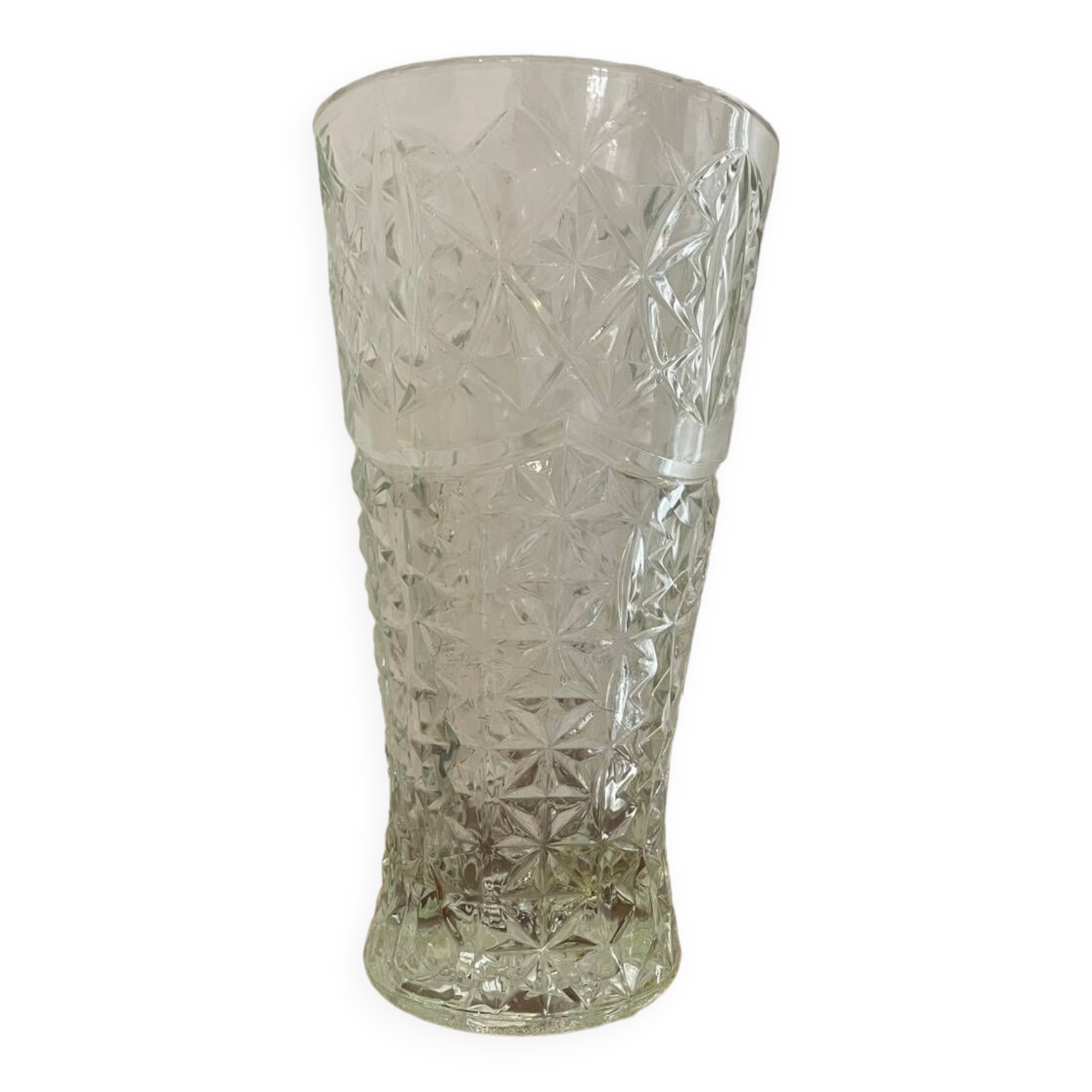 Cut glass vase