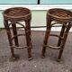 Set Bar + 2 rattan stool bamboo cannage