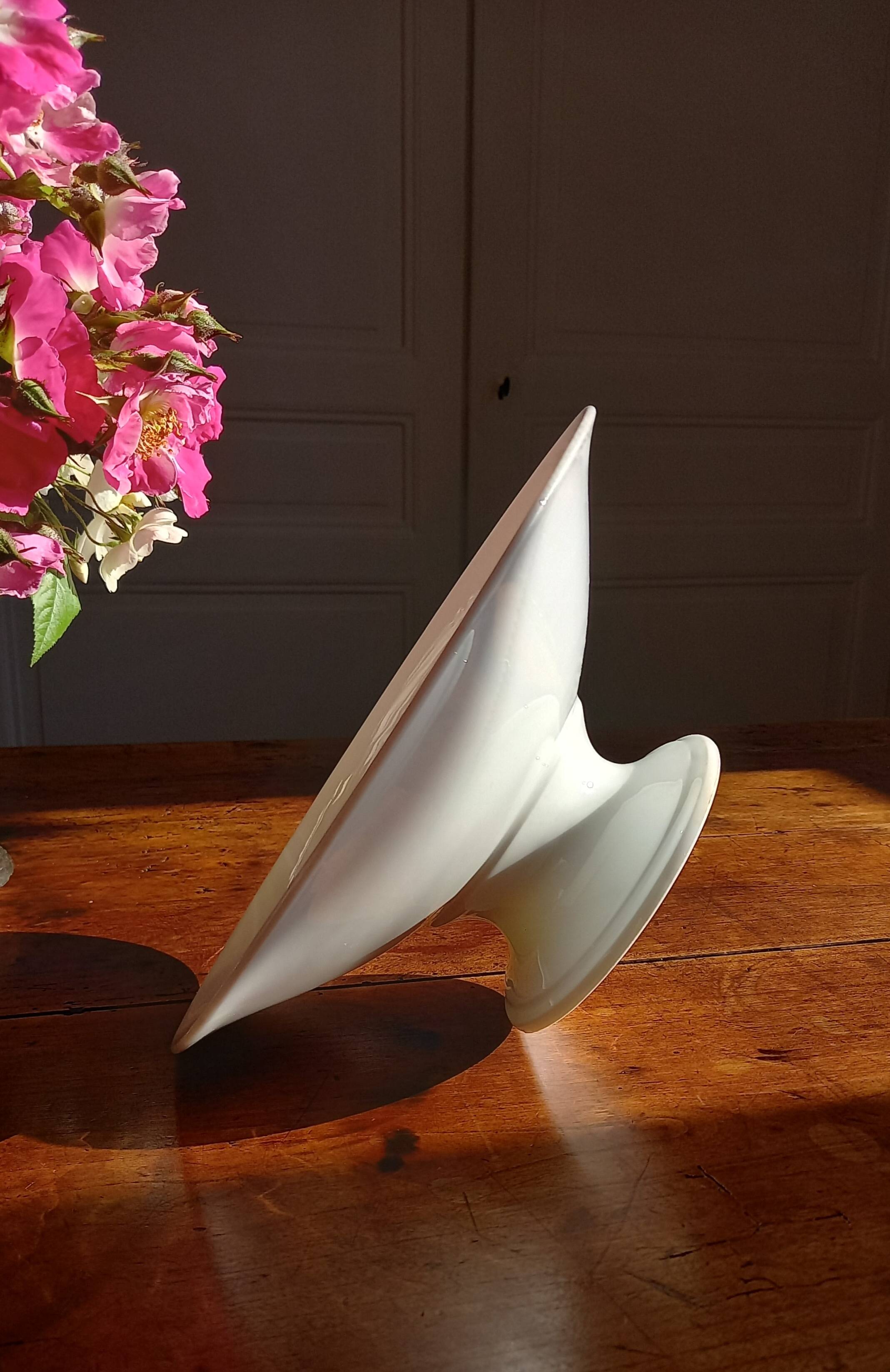 Small white porcelain fruit cup
