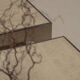 Architectural set of travertine coffee tables