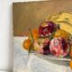 Old oil painting on canvas still life fruits 1930s