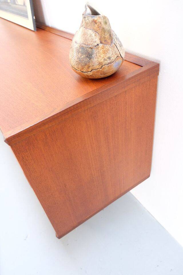 Teak ring buffet in vintage retro style from the 60s-70s.