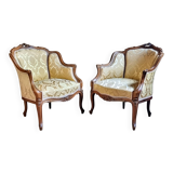 Pair of Louis XV style armchairs