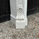 Louis XV style fireplace in white Carrara marble circa 1900