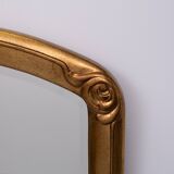 Deknudt Art Deco style Gold Wall Mirror Belgium 1970s