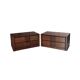Pair of vintage Scandinavian design modules, bedside table, chest of drawers, sideboard, table.