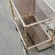 Vintage brass service 4 wheels