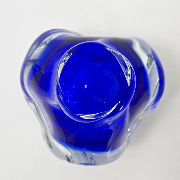 Cendrier vintage 1960 en verre de Murano