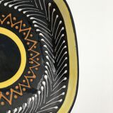 Enamelled earthenware catchall HB Quimper -  beaded, signed and numbered décor - 1960s