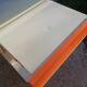 Allibert small vanity cabinet bathroom orange 1970