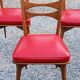 Set of 6 vintage Scandinavian style chairs from the 50s