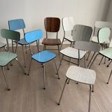 11 vintage Formica chairs
