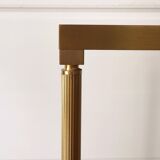 Neoclassical brass and glass console 1970