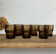 6 vintage smoked glasses vereco