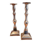 La Redoute x Selency pair of brass candle holders 16