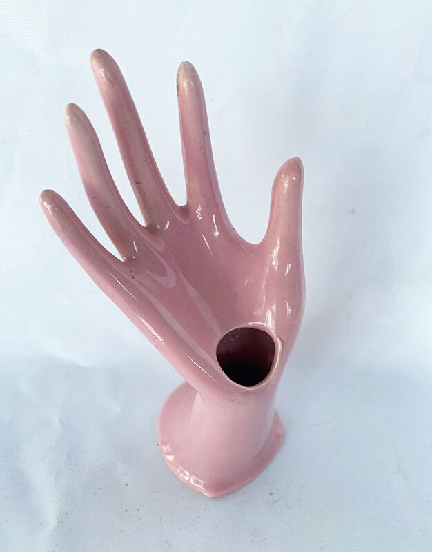 Hand pink porcelain