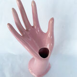 Hand pink porcelain