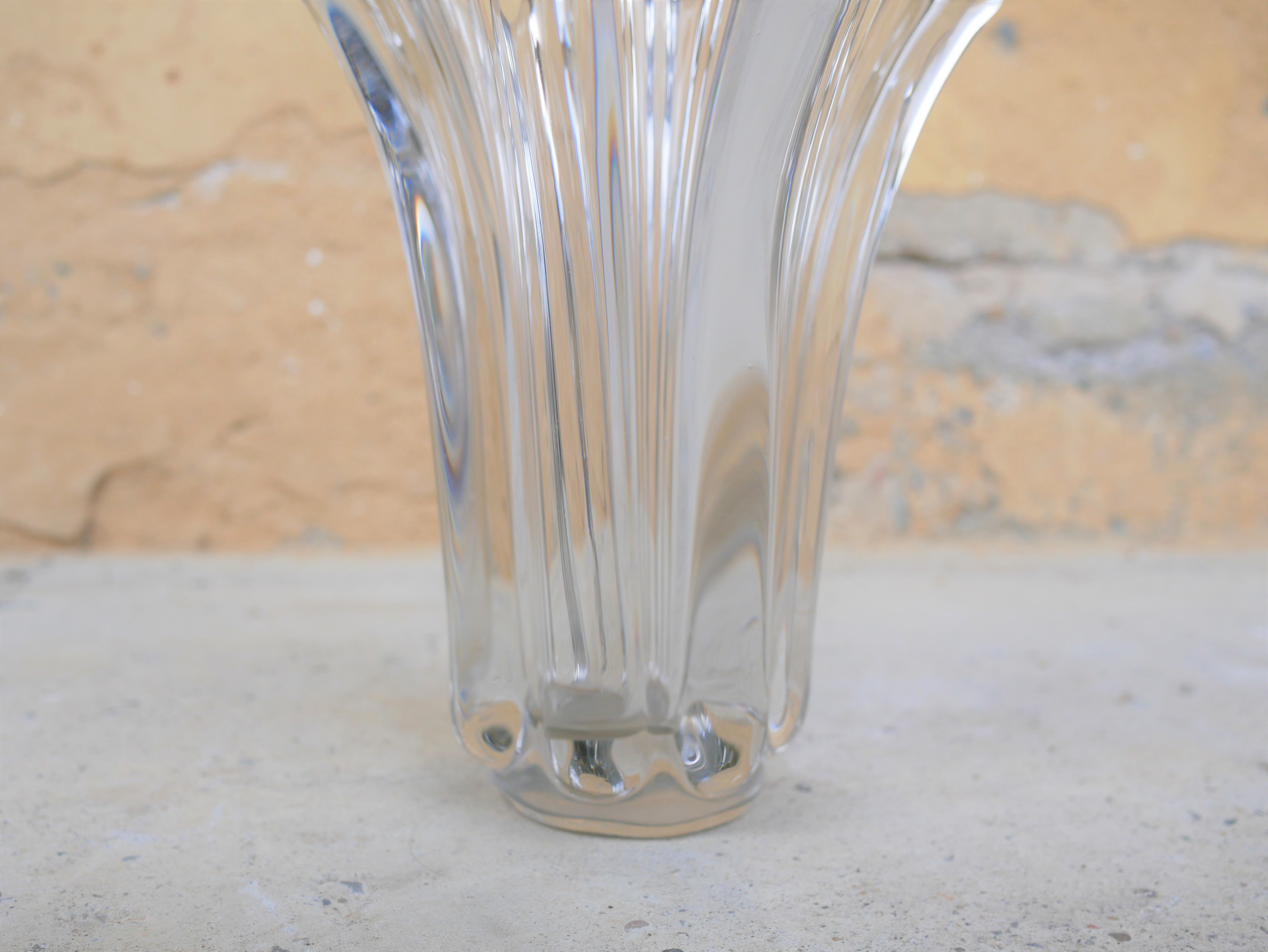 Vintage crystal vase