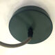 Hanging old enameled sheet metal flat green, industrial, factory