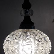 Suspension en verre années 70