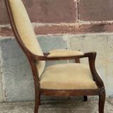 Armchair Voltaire XIX th, mahogany