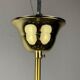 Large mid-century Italian sculptural chandelier in brass and glass, Italy, 1950s