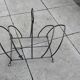 Vintage 1980s metal magazine rack