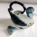 Pitcher teapot jug ceramic bird duck