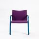 Fauteuil lounge Thonet Wulf Schneider s320 en laine violette, années 1980