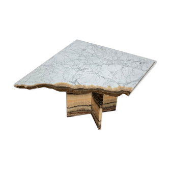 Unique marble coffee table