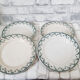 Assiettes plates en faïence de Gien , Montigny