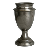 Vintage patinated tin vase