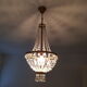Basket chandelier with stamps